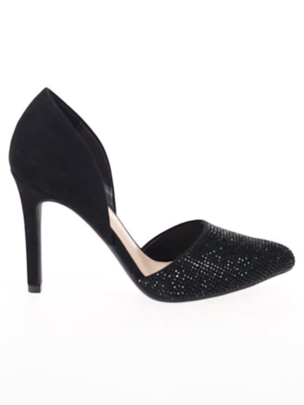 NWOB Apt.9 Black Sparkle Top Heels Size 7